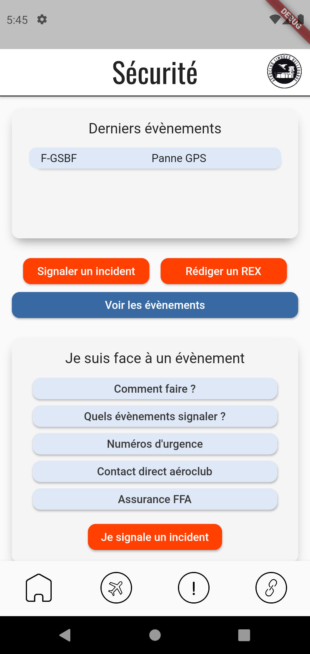 Screenshot de l'application